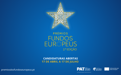 Já estão abertas as candidaturas à 2.ª edição dos Prémios dos Fundos Europeus!