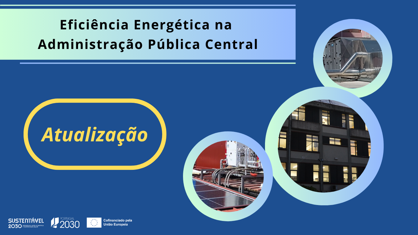 Atualização de documento no Aviso para Eficiência Energética na Administração Pública Central